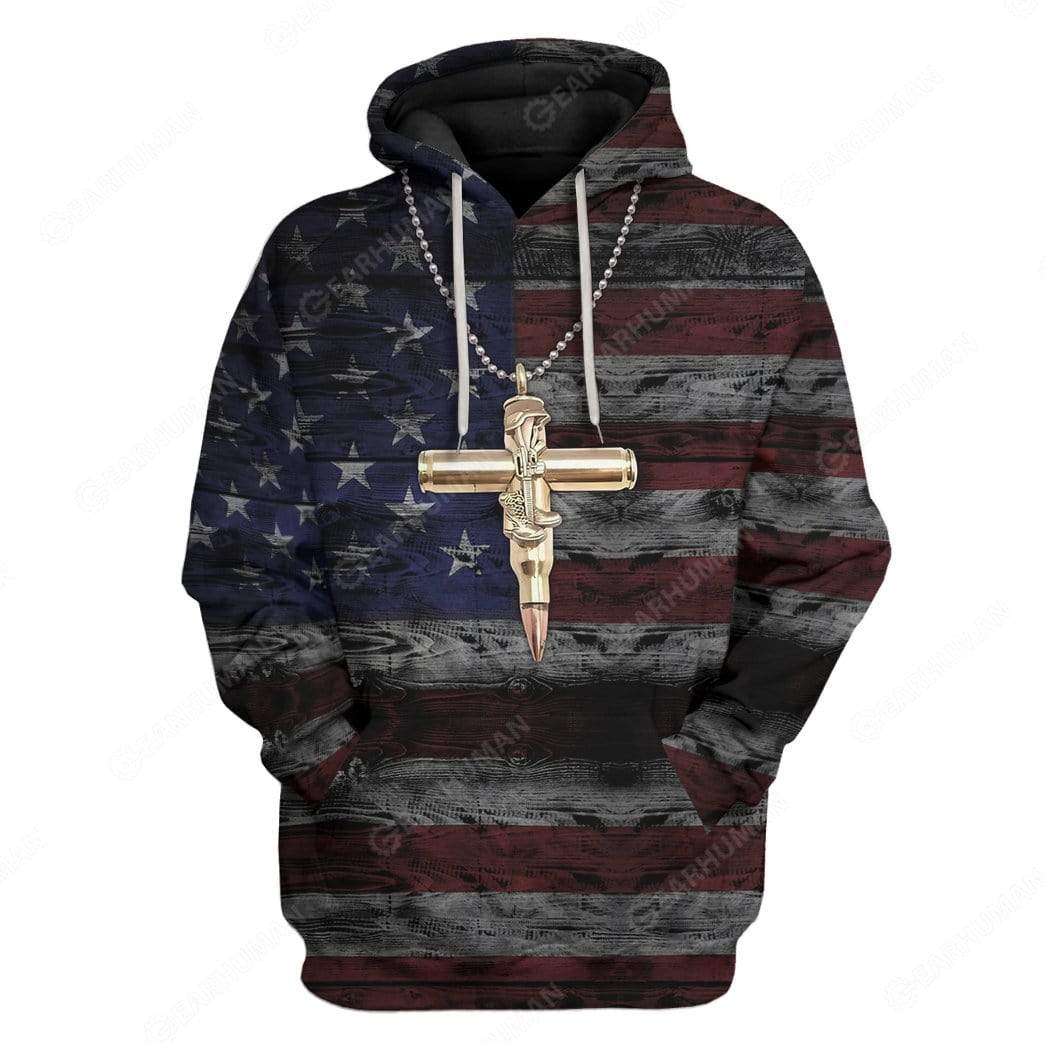 Custom God Is My Father Veterans Are My Brothers Apparel HD-GH2081903 3D Custom Fleece Hoodies Hoodie S