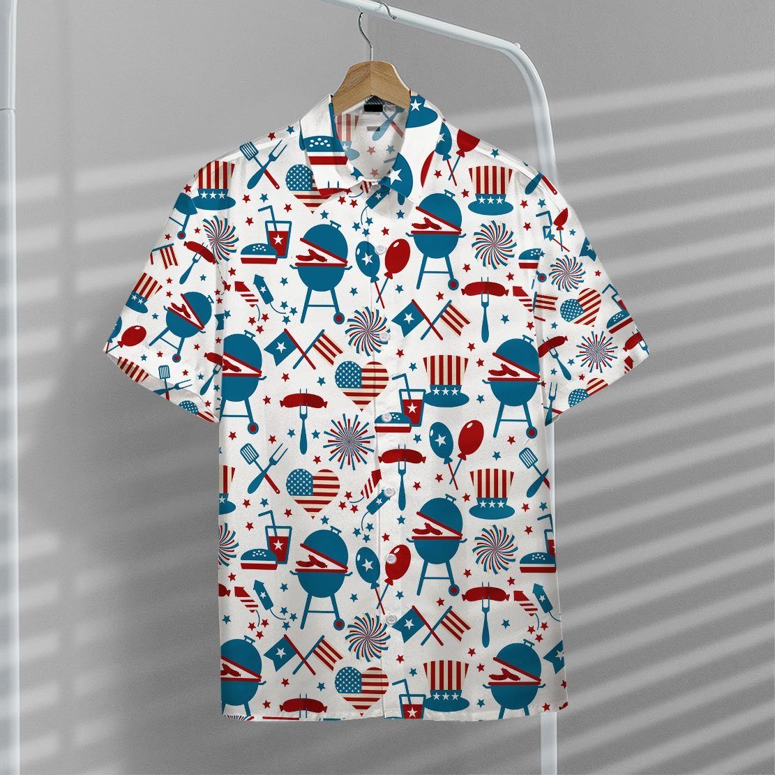 Gearhuman 3D 4th Of July Hawaii Shirt ZK1106218 Hawai Shirt