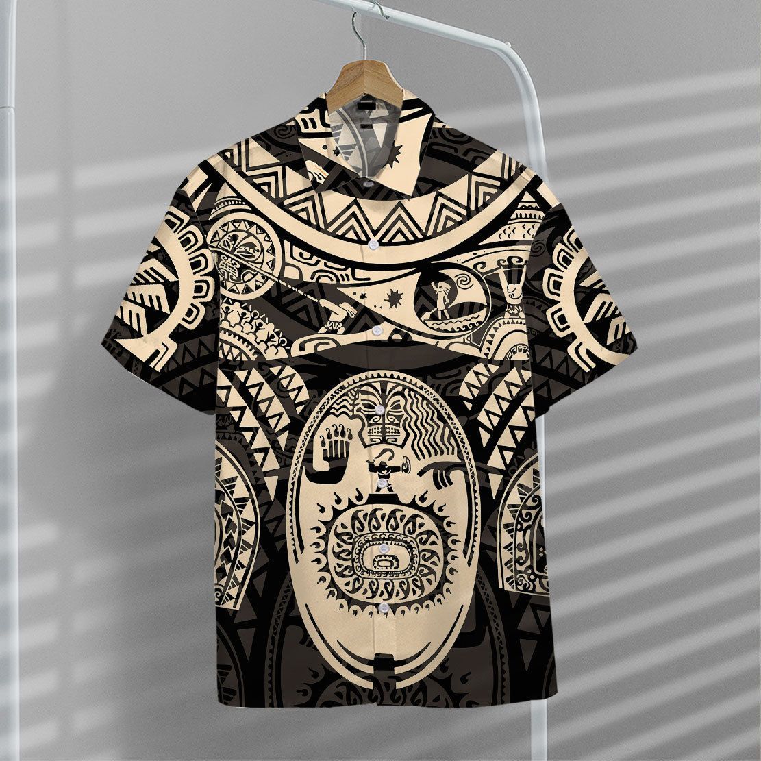 Gearhuman 3D A Demigod Of Hawaii Tattoo Hawaii Shirt ZK0207213 Short Sleeve Shirt
