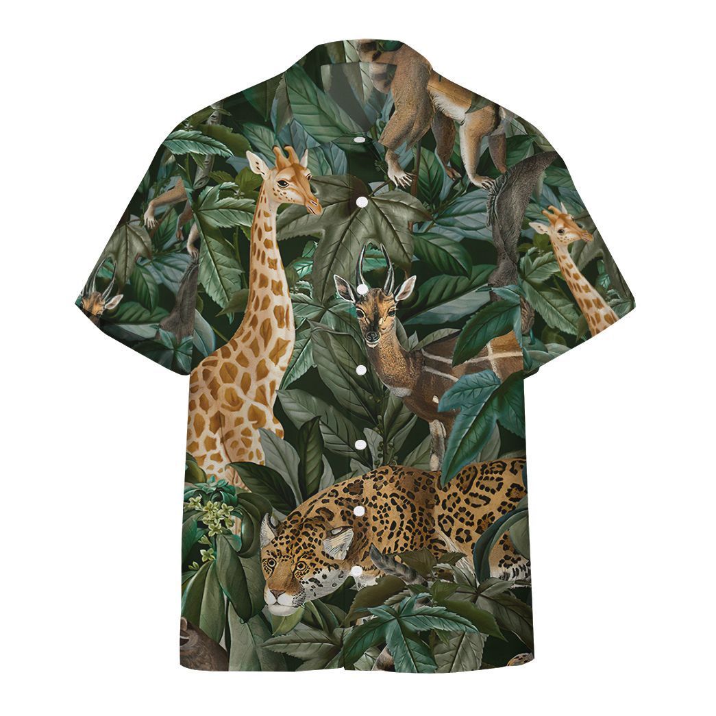 Gearhuman 3D African Wild Animal Hawaii Shirt