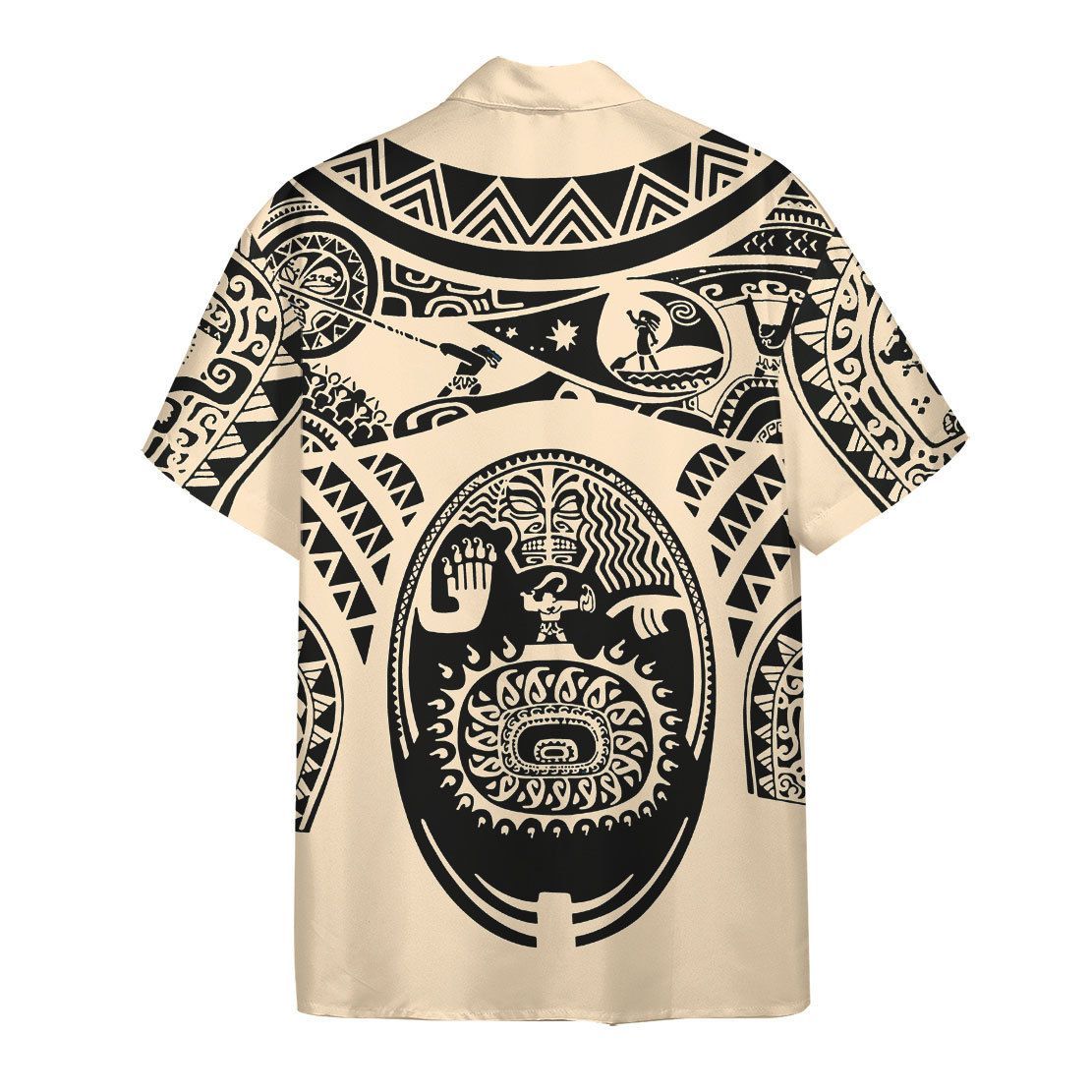 Gearhuman 3D A Demigod Of Hawaii Tatto Hawaii Shirt ZK0207214 Short Sleeve Shirt 
