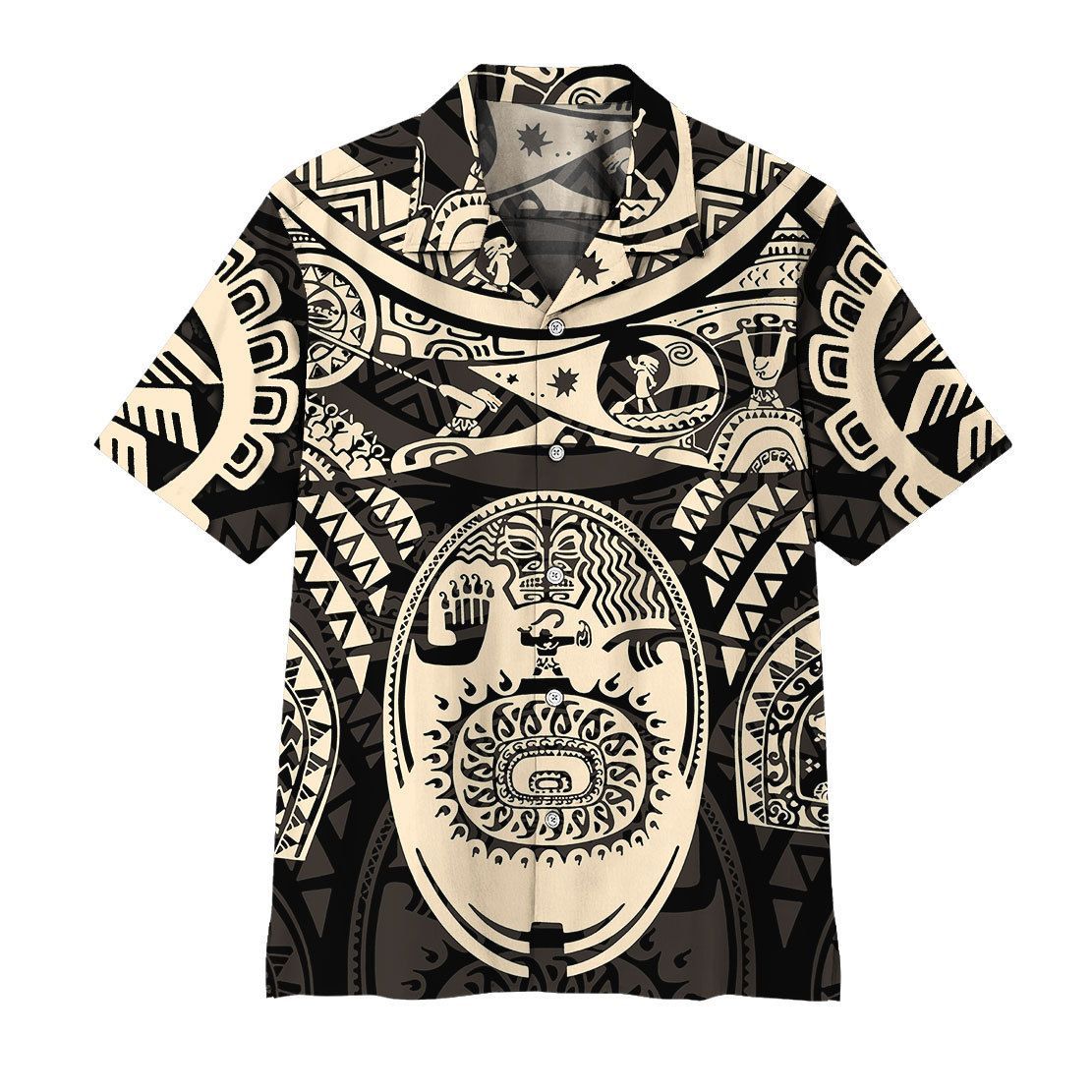 Gearhuman 3D A Demigod Of Hawaii Tattoo Hawaii Shirt ZK0207213 Short Sleeve Shirt Short Sleeve Shirt S 