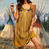 Gearhuman 3D American Native Sleeveless Beach Dress ZK2206218 Beach Dress 